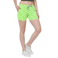 Vimal Jonney Green Color Shorts For Women