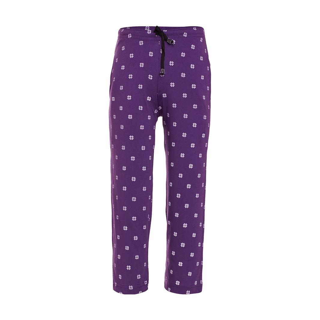 Vimal Jonney Regular Fit Cotton Blended Purple Track Pant For Kids - Vimal Clothing store
