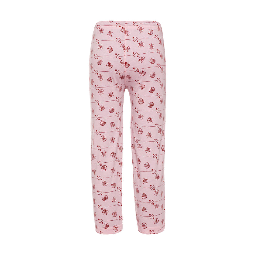 Vimal Jonney Regular Fit Cotton Blended Pink Track Pant For Kids - Vimal Clothing store