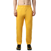 Vimal Jonney Fleece Regular-Fit Yellow Trackpant for Men
