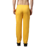 Vimal Jonney Fleece Regular-Fit Yellow Trackpant for Men
