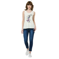 Vimal Jonney White Tank Top For Women's