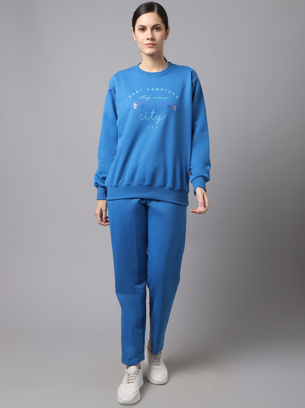 Hosiery XL Clothink India Animal Print Women Woolen Track Suits (SKYBLUE)  at Rs 799/piece in New Delhi