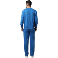 Vimal Jonney Fleece Printed Blue Tracksuit for Men