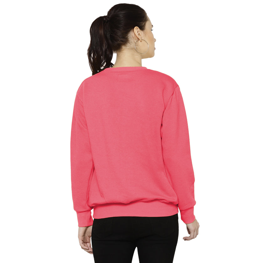 Vimal Jonney Fleece Round Neck Sweatshirt for Women