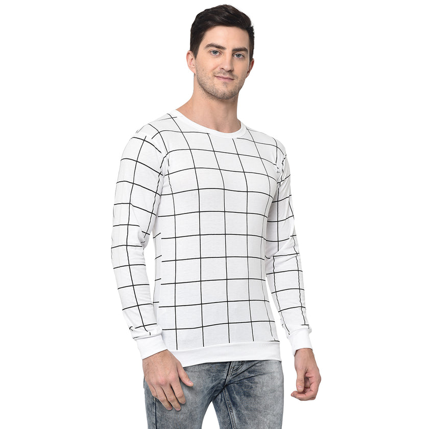 Vimal Jonney Full Sleeve White T-shirt For Men's - Vimal Clothing store