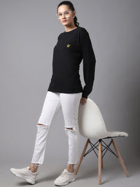 Vimal Jonney Cotton Black FullSleeve T-Shirt For Women