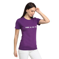 Vimal Jonney Purple Half Sleeve T-shirt For Women's