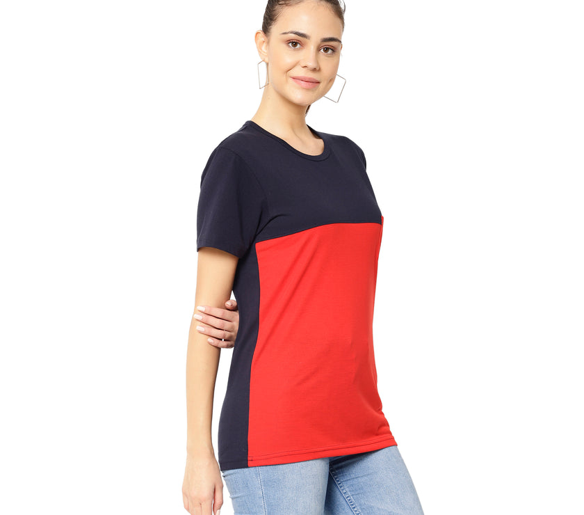 Vimal Jonney Red Color T-shirt For Women