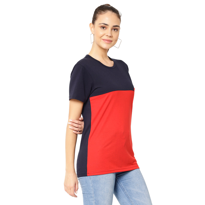 Vimal Jonney Red Color T-shirt For Women