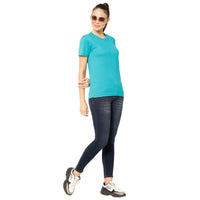 Vimal Jonney Light Blue Color T-shirt For Women