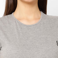 Vimal Jonney Silver Color T-shirt For Women