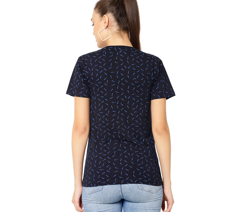 Vimal Jonney Blue Color T-shirt For Women