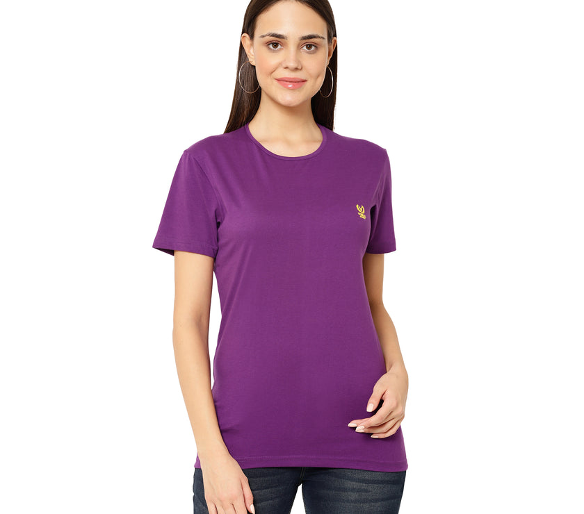 Vimal Jonney Purple Color T-shirt For Women
