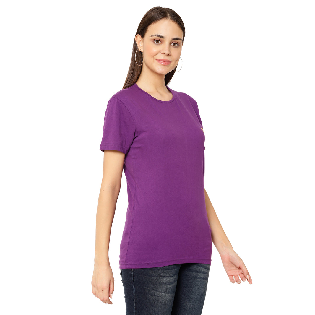 Vimal Jonney Purple Color T-shirt For Women