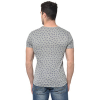 Vimal Jonney Round Neck Grey T-shirt For Men's