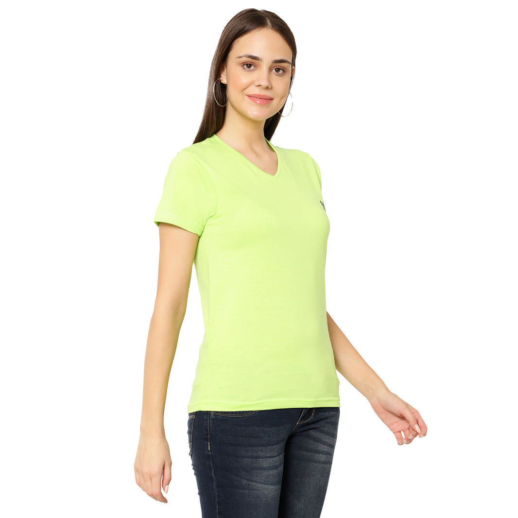 Vimal Jonney Green Color T-shirt For Women