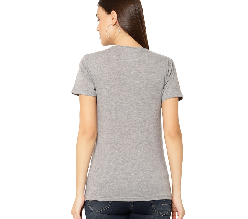 Vimal Jonney Silver Color T-shirt For Women
