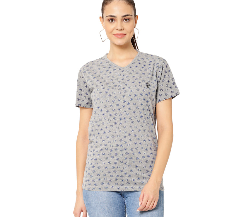 Vimal Jonney Silver Color T-shirt For Women