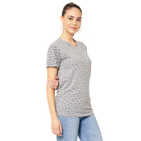 Vimal Jonney Silver Color T-shirt For Women