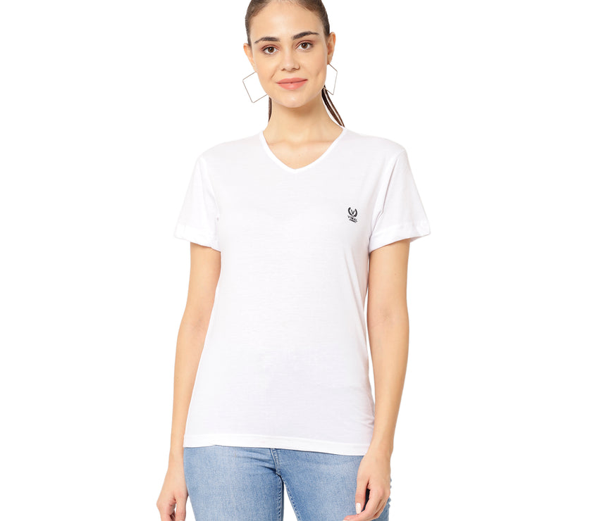 Vimal Jonney White Color T-shirt For Women