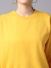 Vimal Jonney Fleece Yellow Tracksuit for Women