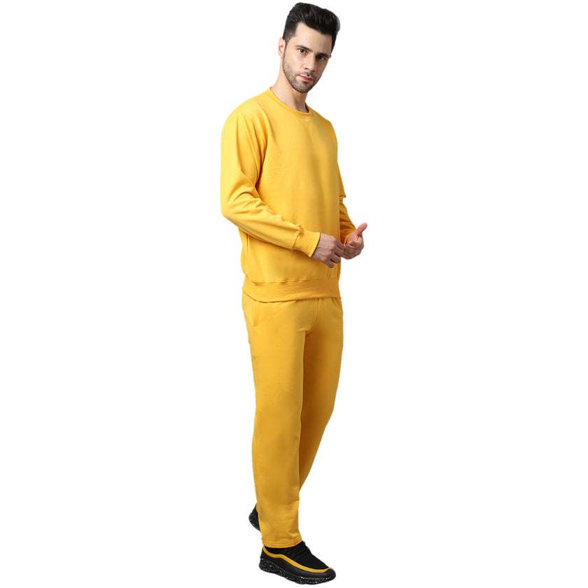 Vimal Jonney Fleece Yellow Tracksuit for Men